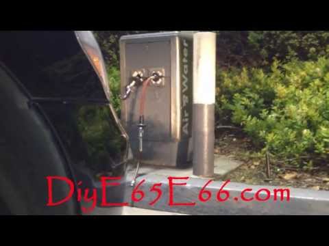 DIY BMW E65 E66 Putting Air In Tires & Using Tire Gauge & Tips