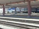 Amtrak Surfliner arriving into L.A. with old cars Amtrak Surfliner arriving into L.A. with old cars