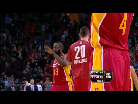 James Harden Beats the Buzzer From Half-Court
