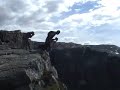 Base Jump, wing suit Kjerag Norway