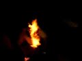 Crazy Man Lights Head On Fire (with absinthe)