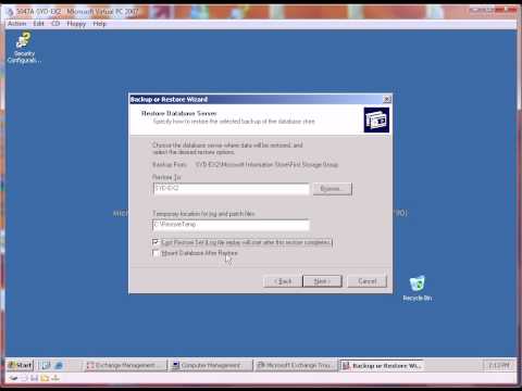 how to recover ccr in exchange 2007