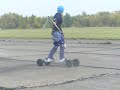 Landkiting with car Milovice
