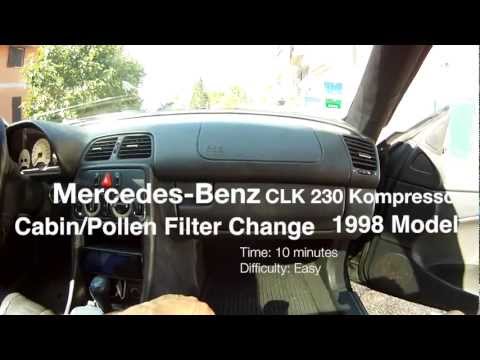 Mercedes Benz CLK 230 Kompressor Cabin Filter Replacement