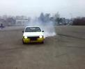 effe lekker driften met de opel kadett c turbo