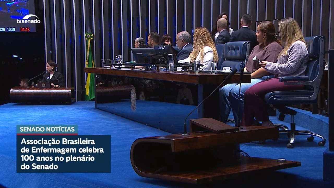 Associação Brasileira de Enfermagem celebra 100 anos no Plenário do Senado