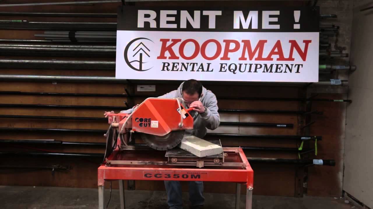 Koopman Rentals - Tile Saw Heavy Duty Paver Saw HD