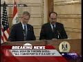Journalist Throws Shoe at President George W Bush Journalist Throws Shoe at President George W Bush