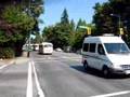 bus parade and a lambourghini at 54th