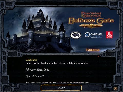 how to patch baldur gate enhanced edition