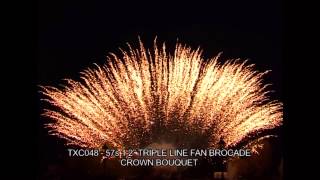 Evantai Triple Line 57 S Fan Brocade Crown 