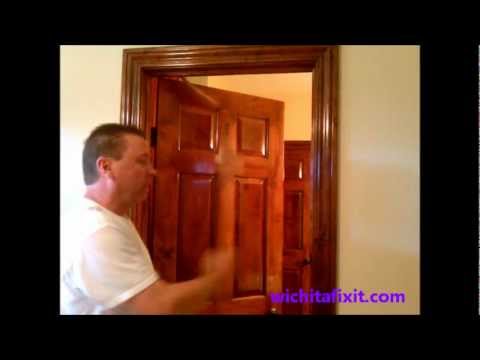 how to adjust entry door