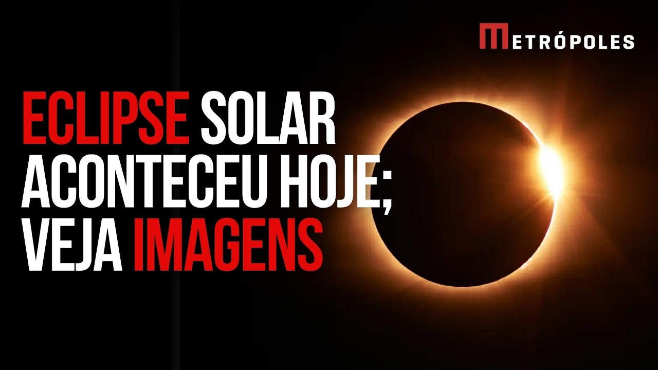 Veja imagens do eclipse solar total desta quarta-feira