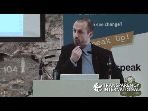 John Devitt speaks at launch of event for Transparency International Ireland's Speak Up Helpline 