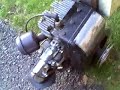 Starting antique wisconsin gas engine Starting antique wisconsin gas engine