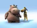 happy hippo