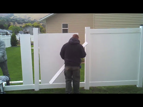 how to fit fence panels