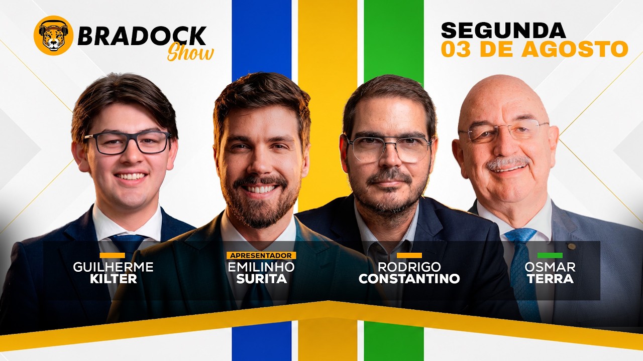 🔴 RODRIGO CONSTANTINO ESTÁ DE VOLTA! | Bradock Show - 03/08/2026