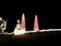 videos de my yard at night christmas lights