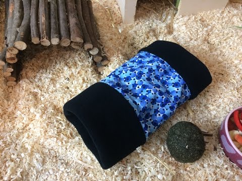 Kuschelröhre nähen für Nagetiere und Kaninchen