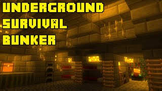 Minecraft: Advanced Underground Survival Bunker Tutorial Xbox/PE/PC/PS3/PS4