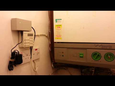 how to control central heating remotely