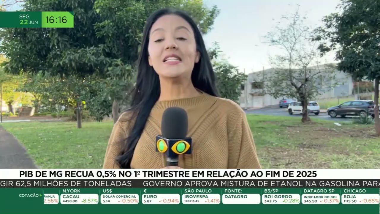 PIB de MG recua 0,5% no 1º trimestre em relação ao fim de 2025