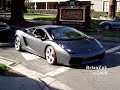brian spots a stunning gunmetal lamborghini gallardo coupe with quicksilver exhuast with orange interior. i record the car, it start's up, revs, then accelerates away...great sound! the car is owned by famous professional-automotive photographer itzkirb of itzkirbphotography.