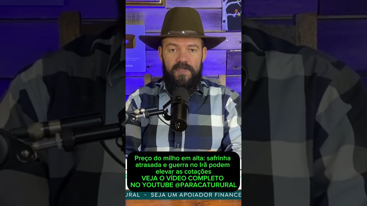 Preço do milho em alta: safrinha atrasada e guerra no Irã podem elevar as cotações