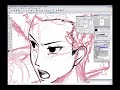 Inking a Sketch in Manga Studio Inking a Sketch in Manga Studio
