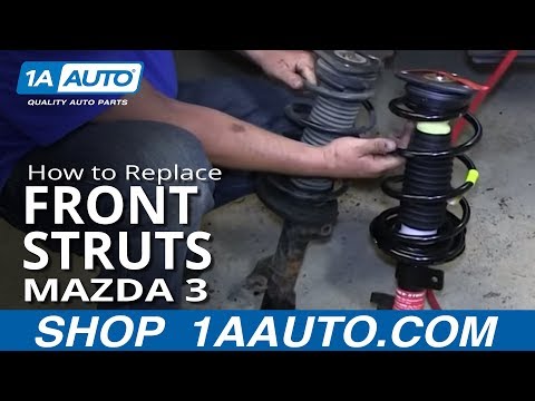 How To Install Front Shocks Struts and Spring 2004-12 Mazda 3