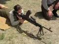 Erika shoots a Bren Gun