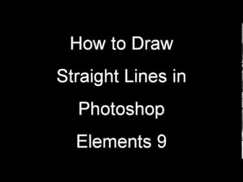 how to draw in a straight line photoshop