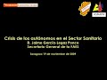 Jaime García-Legaz. Crisis en los autónomos del sector sanitario (IV)