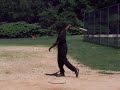 Earl Douglas Practices Softball Alone