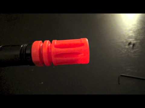 how to take off g&p flash hider