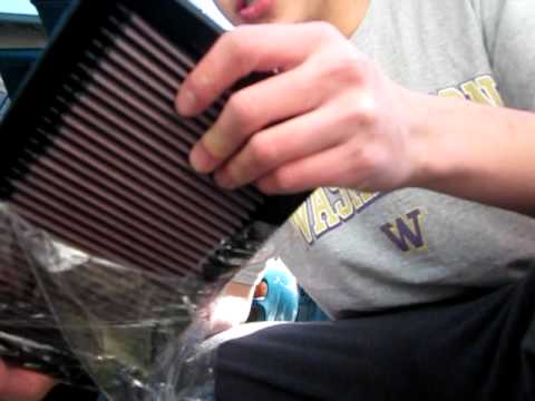 how to fit a k n air filter