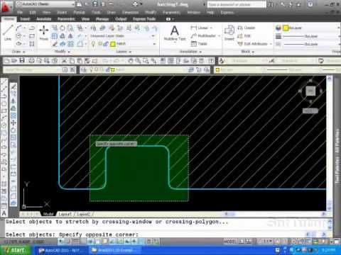 how to snap to hatch in autocad