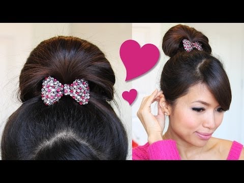 ♥ 1 Minute Perfect Fan Bun Updo Hairstyle | Hair Tutorial
