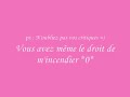 bonjour,
voici une vid�o fait par mes soins, c'est la toute premi�re fois que j'en fais une donc on peut la qualifier de moche, j'en suis consciente ^^ mais il faut un d�but � tout.
j'adore chanter et je me suis dit, tiens pourquoi pas me faire juger par plein de personnes.
alors je ne me prends pas pour une professionnelle et je sais que je fais des fausses notes, et c'est en toute humilit� que je vous propose cette chansonnette enregistr�e � l'aide d'un super micro de casque audio avec une super qualit� vous allez voir xd

voil� voil� !


ps: vous pouvez mettre des boules quies si vraiment c'est trop horrible =)