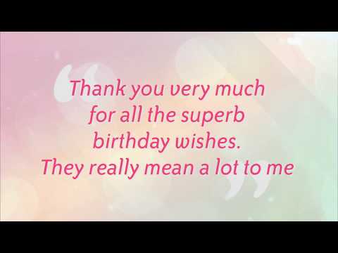 Download Video Thanks For Your Birthday Wishes Mp4 3gp Fzmovies