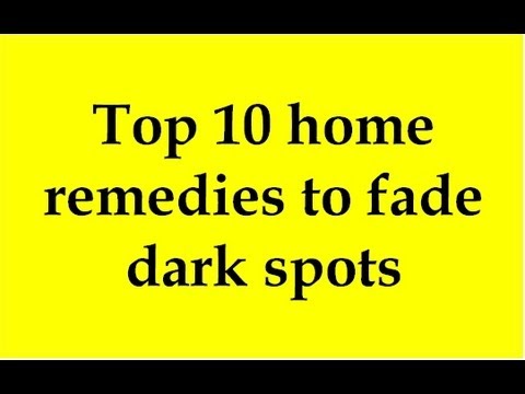 how to cure dark spots