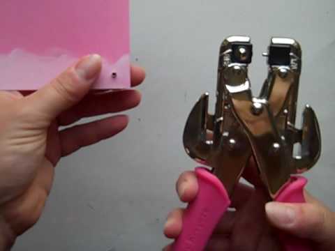 how to set eyelets with a crop a dile