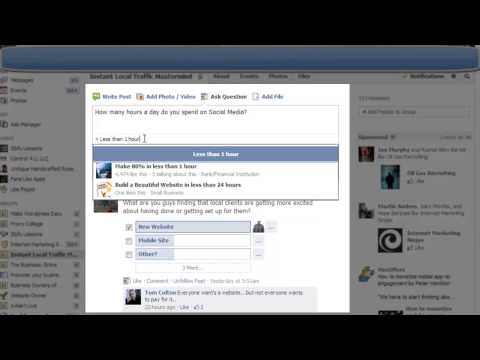 how to ask a question on facebook