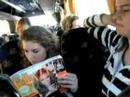 In de bus