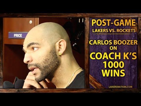 Video: Carlos Boozer Comments On Coach K's 1000 Wins, 'It's About Time!'