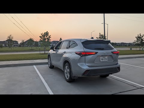 first pov night drive 2024 toyota highlander le awd