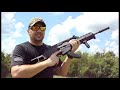 This is Promag's new Marauder chassis for the Ruger 10/22. It transforms any old Ruger 10/22 into an HK G36 for around $200. We installed the kit in a couple of hours-- not as easy an operation as the manual suggested. However, when it was all fitted, we were very impressed. We're shooting it with an AAC Element silencer in the video. Nice and quiet!
