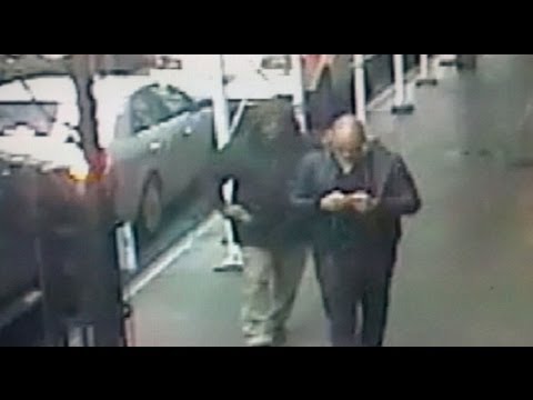 Killed - New York police scour surveillance video for clues on murder in crowded street.