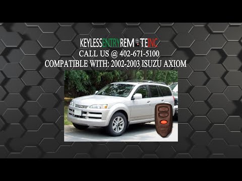 How To Replace Isuzu Axiom Key Fob Battery 2002 2003